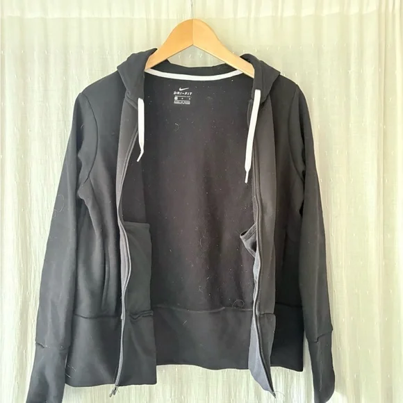 Nike Women's Black Full-Zip Hoodie - Picture 3 of 4